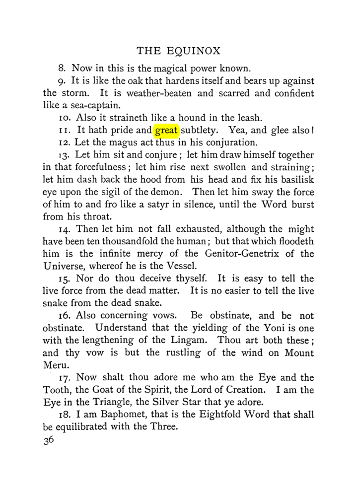 Original scan of The Equinox (Volume I, Number VI), PDF page 44