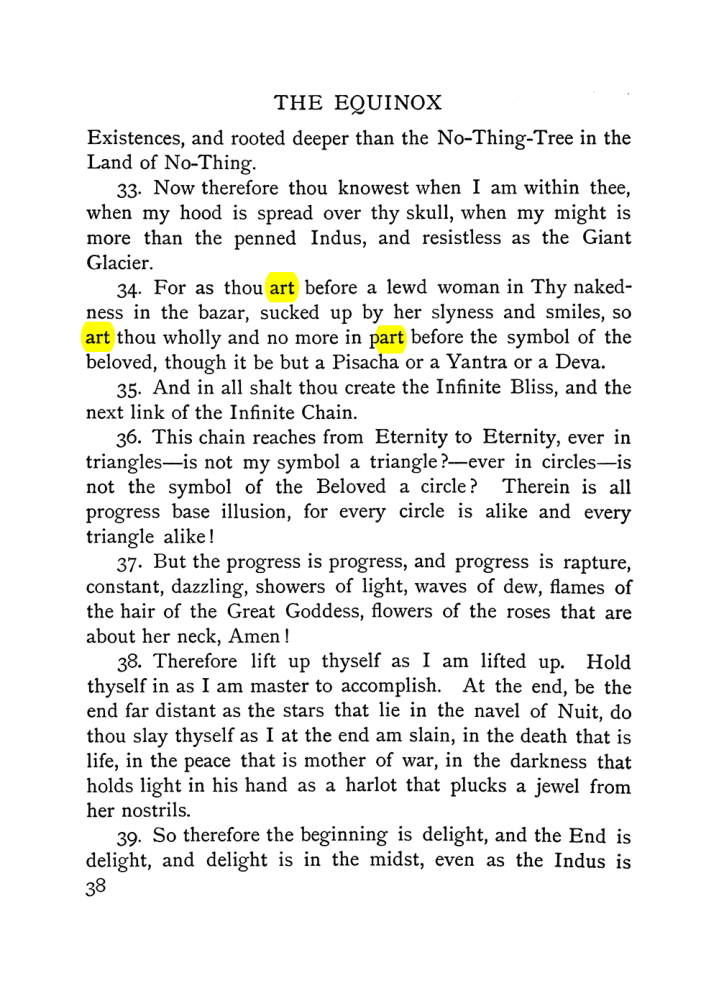 Original scan of The Equinox (Volume I, Number VI), PDF page 46
