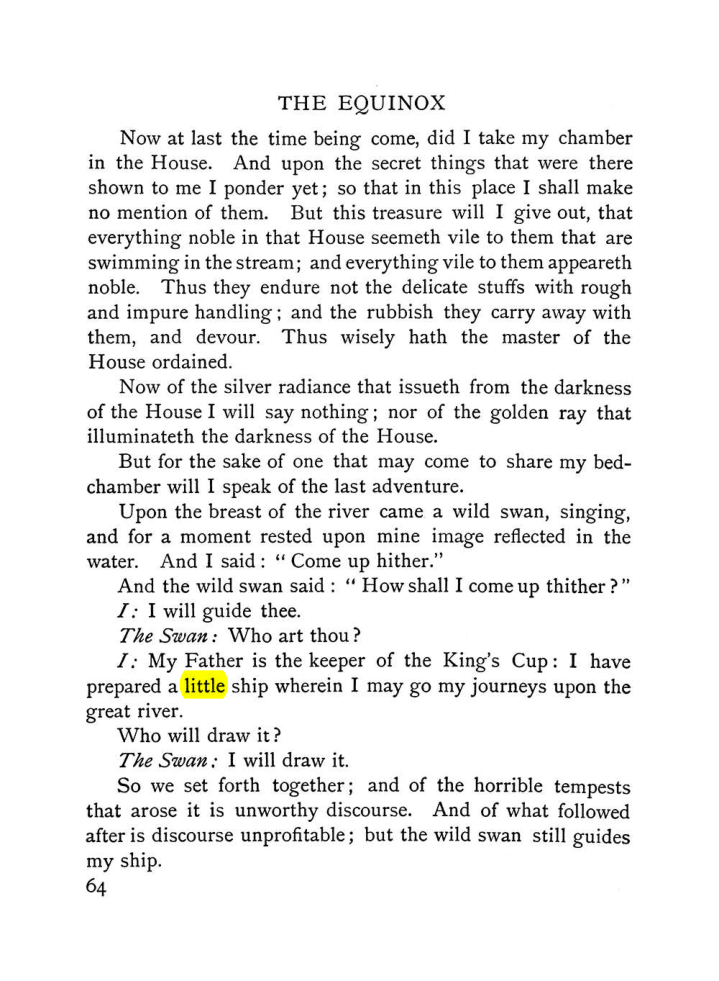 Original scan of The Equinox (Volume I, Number VI), PDF page 72