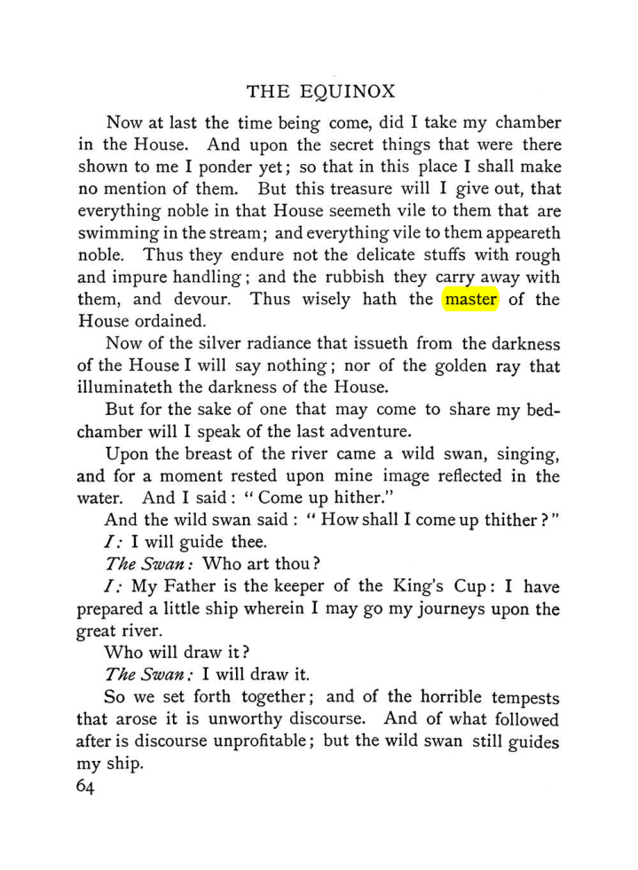 Original scan of The Equinox (Volume I, Number VI), PDF page 72