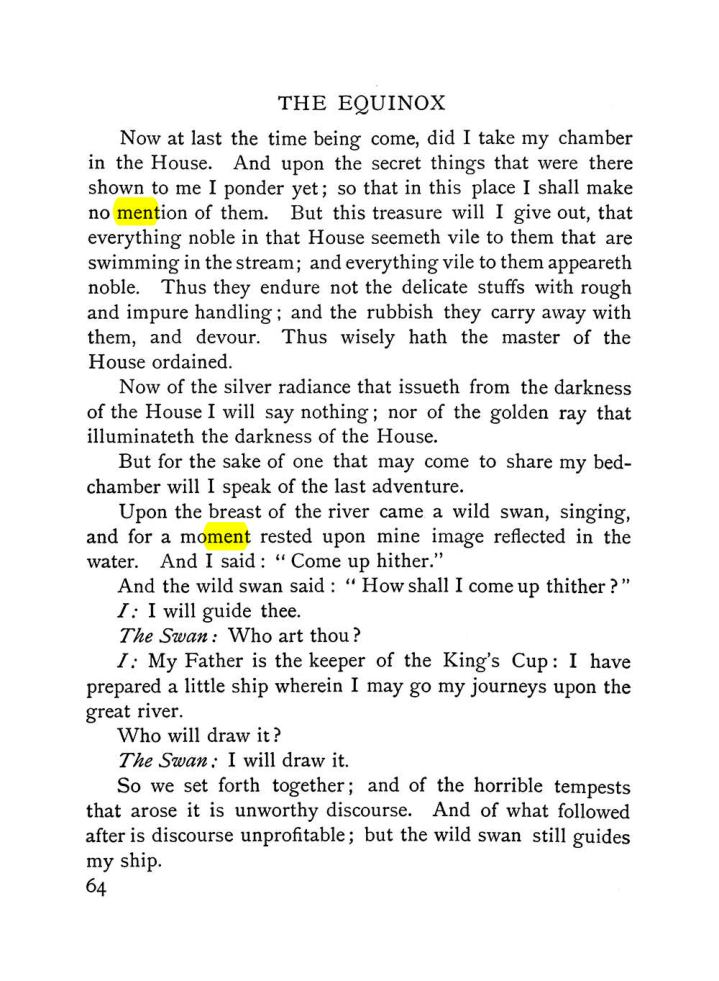 Original scan of The Equinox (Volume I, Number VI), PDF page 72