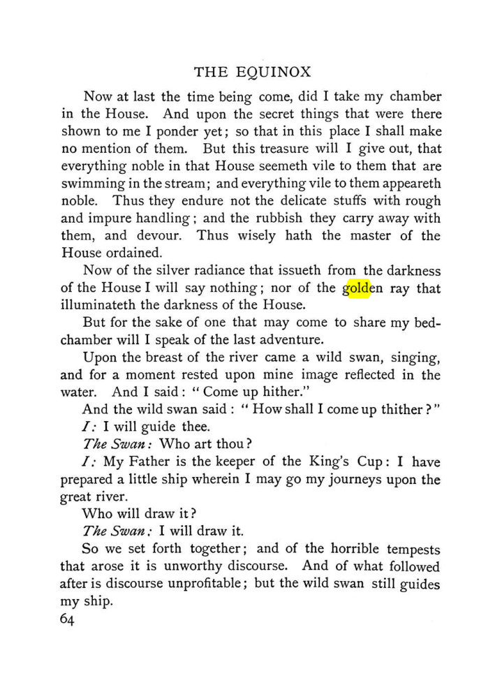 Original scan of The Equinox (Volume I, Number VI), PDF page 72