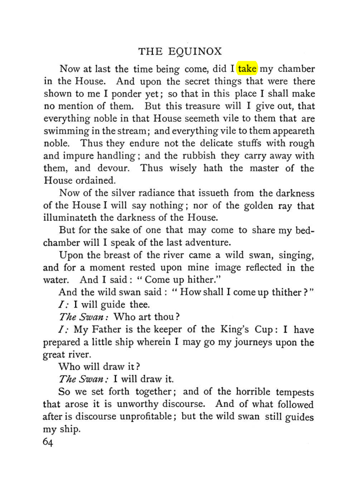 Original scan of The Equinox (Volume I, Number VI), PDF page 72