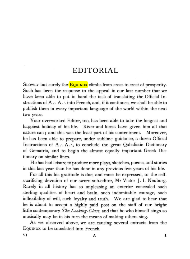 Original scan of The Equinox (Volume I, Number VI), PDF page 9