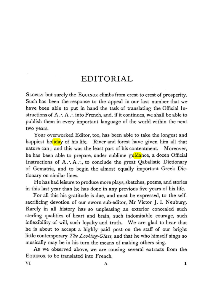 Original scan of The Equinox (Volume I, Number VI), PDF page 9