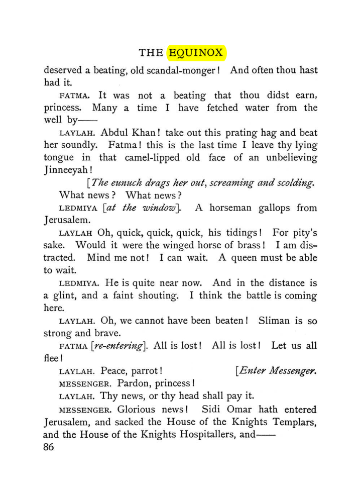 Original scan of The Equinox (Volume I, Number VI), PDF page 94