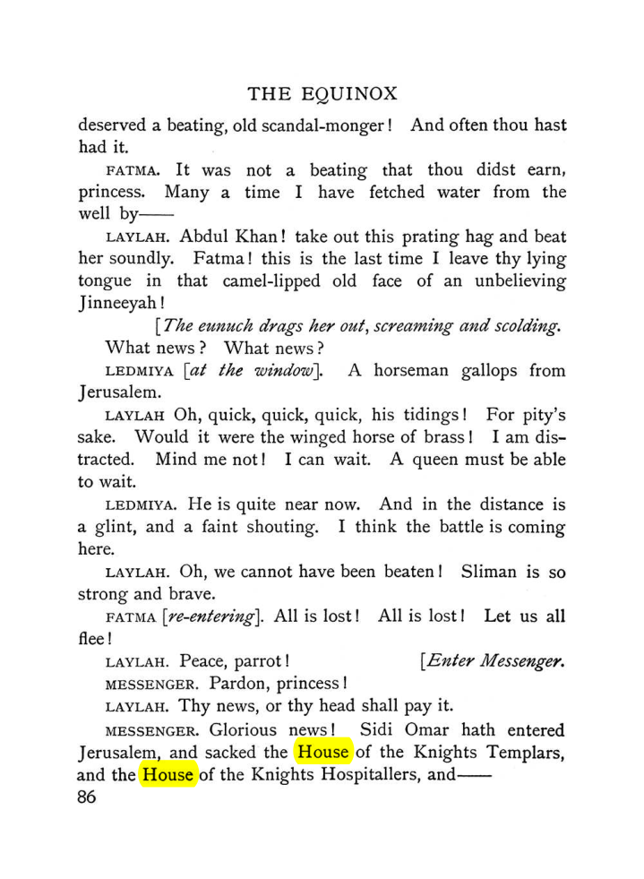 Original scan of The Equinox (Volume I, Number VI), PDF page 94