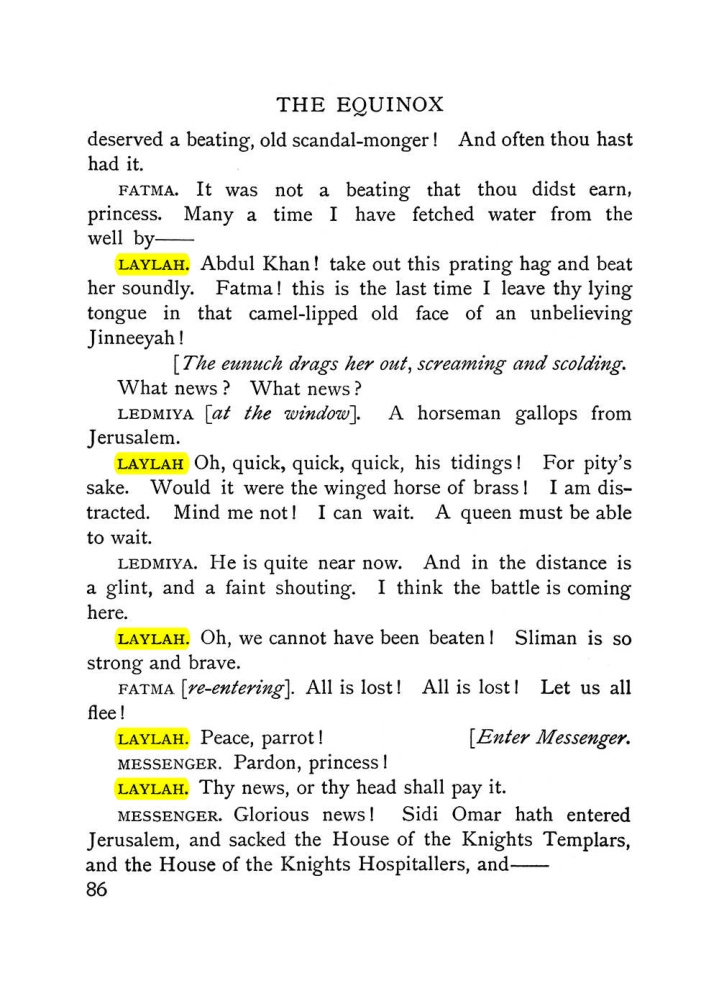 Original scan of The Equinox (Volume I, Number VI), PDF page 94
