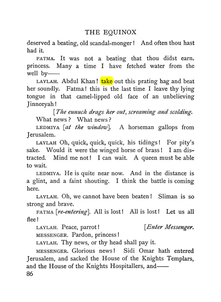 Original scan of The Equinox (Volume I, Number VI), PDF page 94