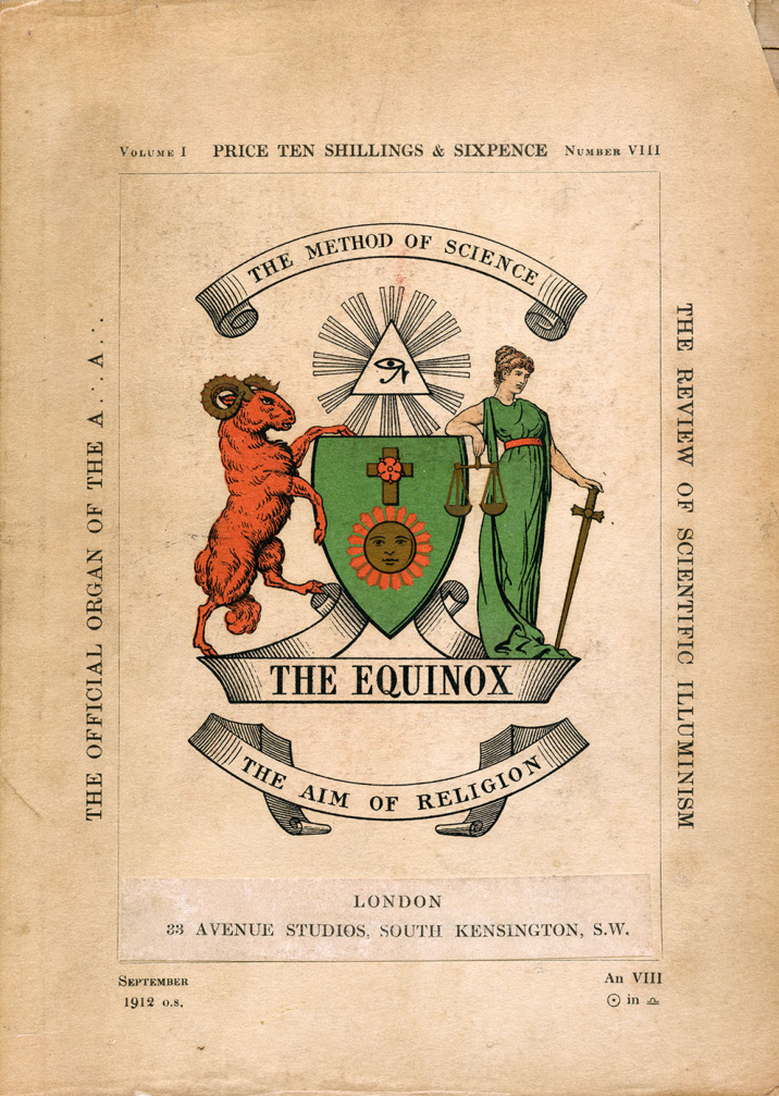 Original scan of The Equinox (Volume I, Number VII), PDF page 1