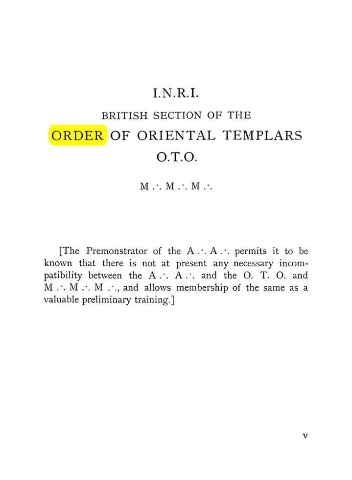 Original scan of The Equinox (Volume I, Number VII), PDF page 11