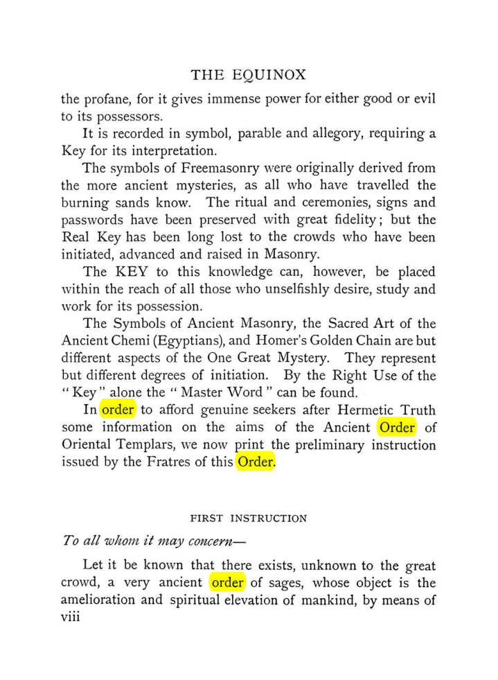 Original scan of The Equinox (Volume I, Number VII), PDF page 14
