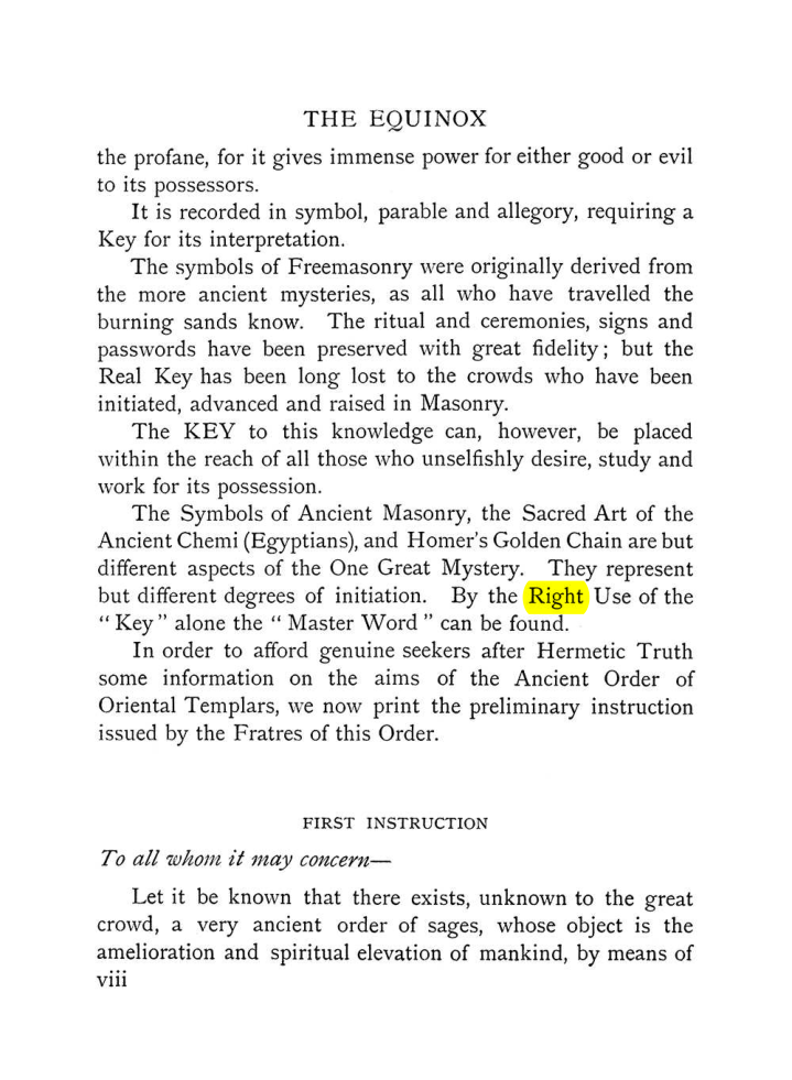 Original scan of The Equinox (Volume I, Number VII), PDF page 14