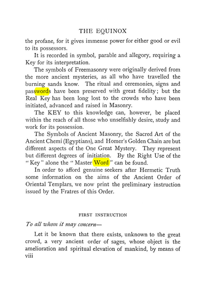 Original scan of The Equinox (Volume I, Number VII), PDF page 14