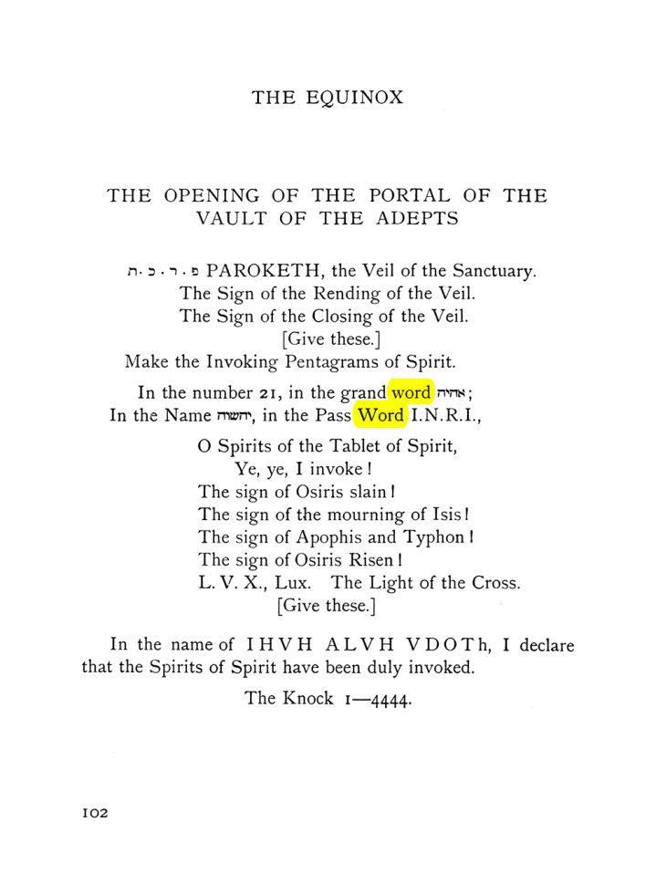 Original scan of The Equinox (Volume I, Number VII), PDF page 144