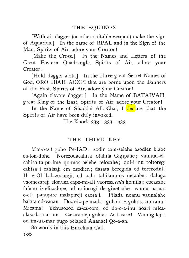Original scan of The Equinox (Volume I, Number VII), PDF page 148