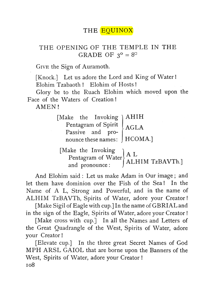 Original scan of The Equinox (Volume I, Number VII), PDF page 150