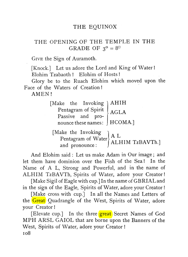 Original scan of The Equinox (Volume I, Number VII), PDF page 150