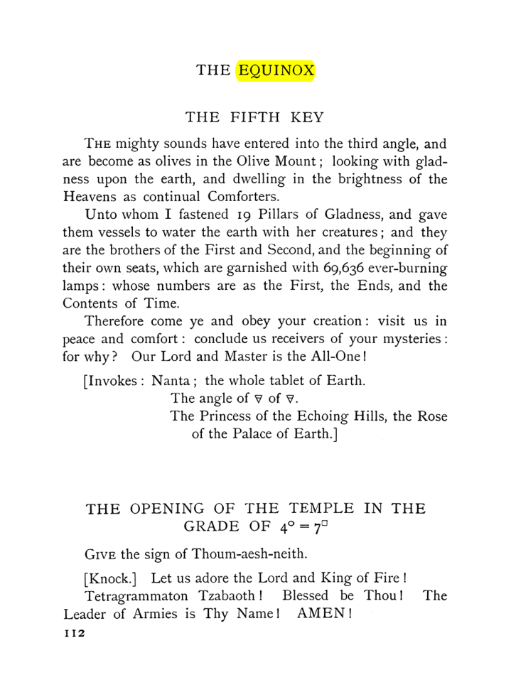 Original scan of The Equinox (Volume I, Number VII), PDF page 154