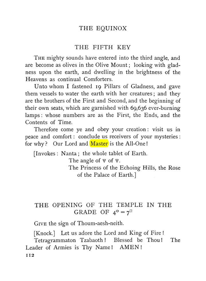 Original scan of The Equinox (Volume I, Number VII), PDF page 154