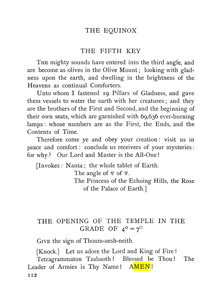 Original scan of The Equinox (Volume I, Number VII), PDF page 154