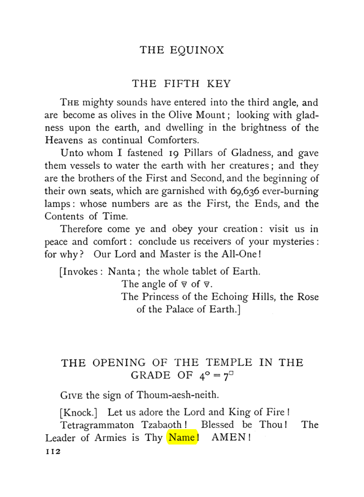 Original scan of The Equinox (Volume I, Number VII), PDF page 154