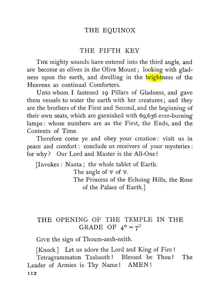 Original scan of The Equinox (Volume I, Number VII), PDF page 154