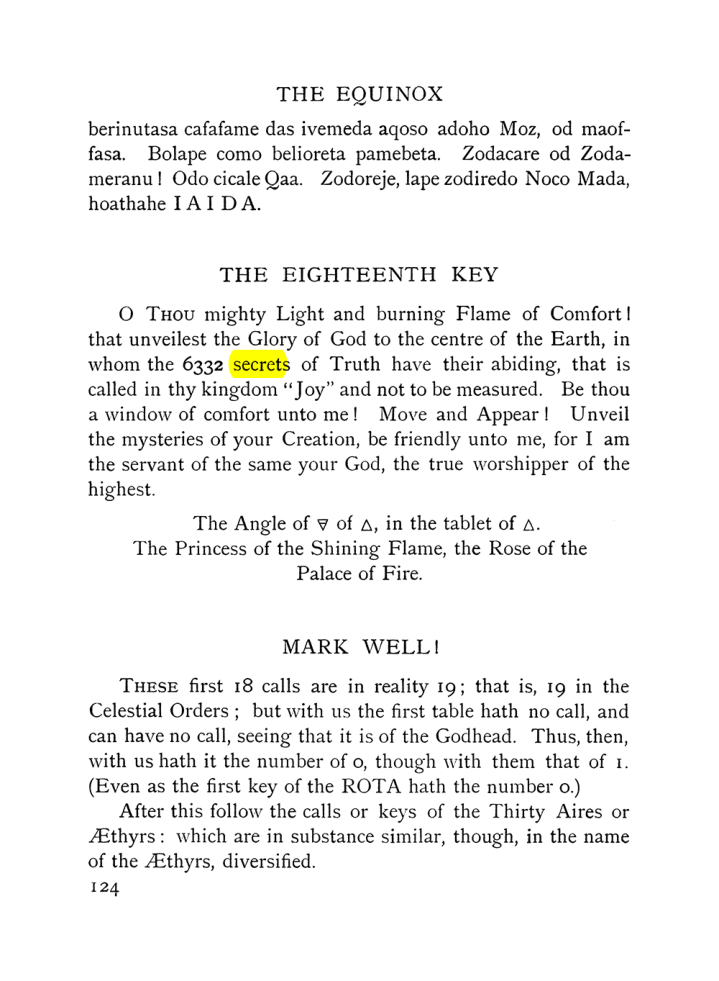 Original scan of The Equinox (Volume I, Number VII), PDF page 166