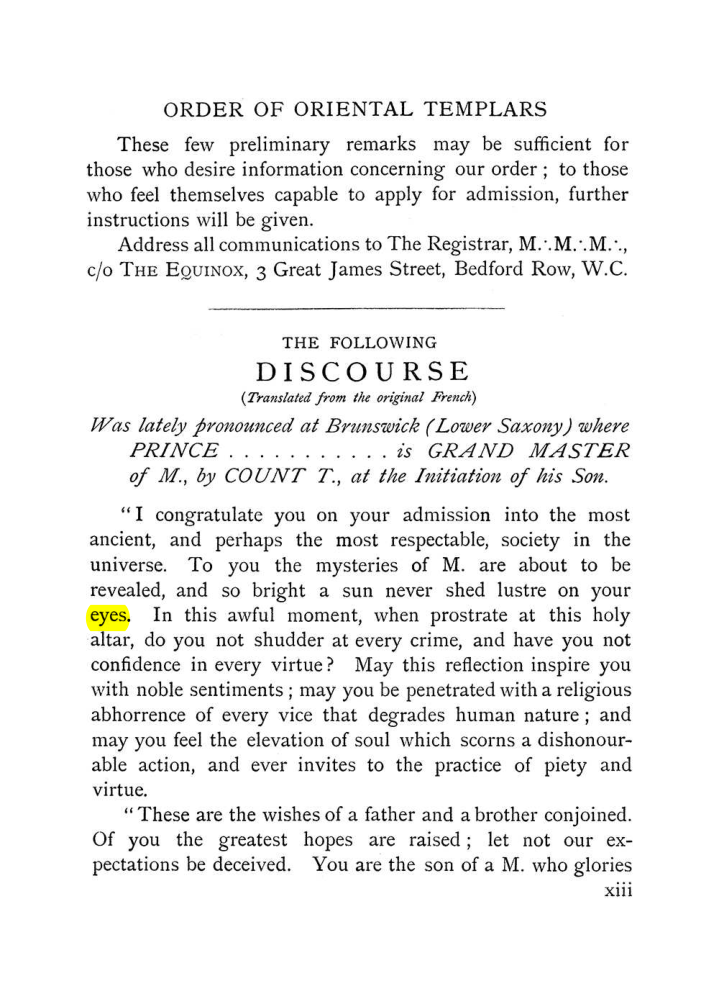 Original scan of The Equinox (Volume I, Number VII), PDF page 19