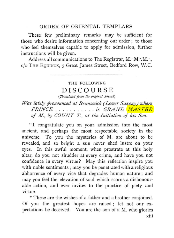 Original scan of The Equinox (Volume I, Number VII), PDF page 19