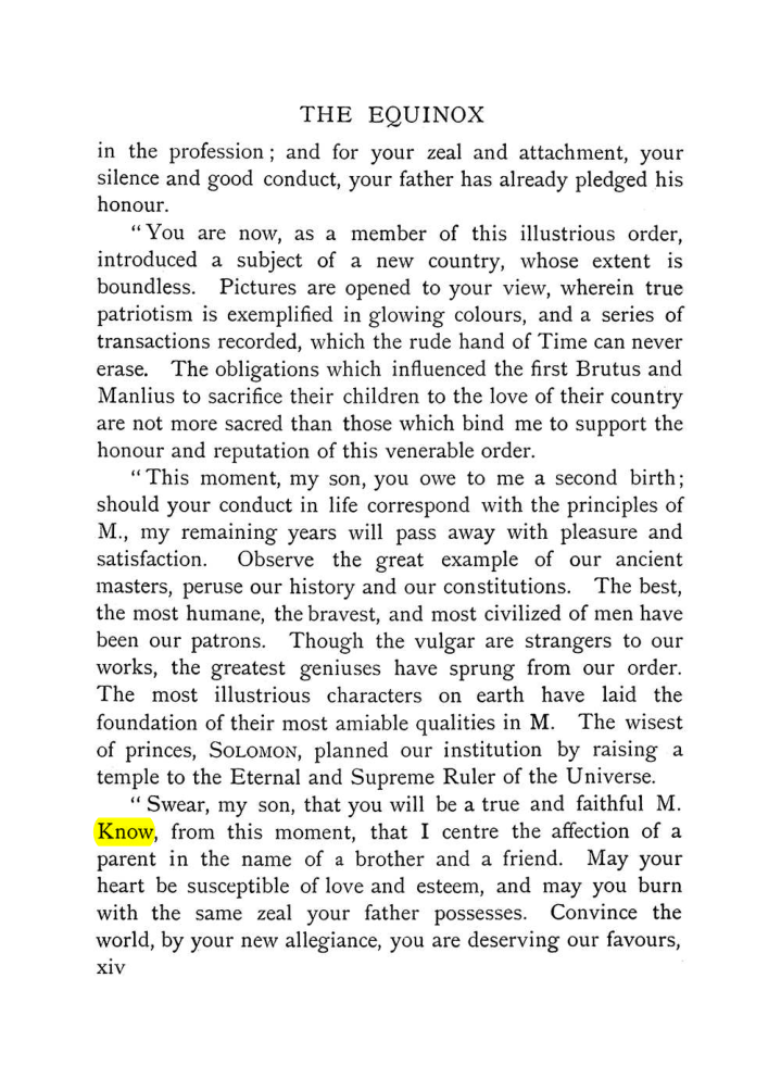 Original scan of The Equinox (Volume I, Number VII), PDF page 20