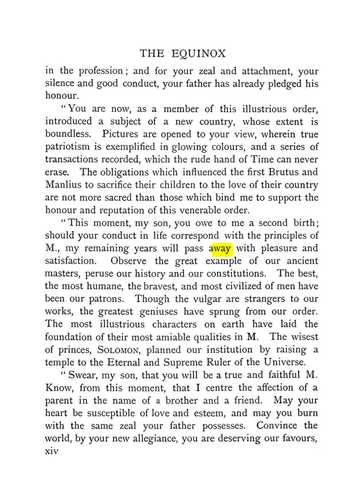 Original scan of The Equinox (Volume I, Number VII), PDF page 20