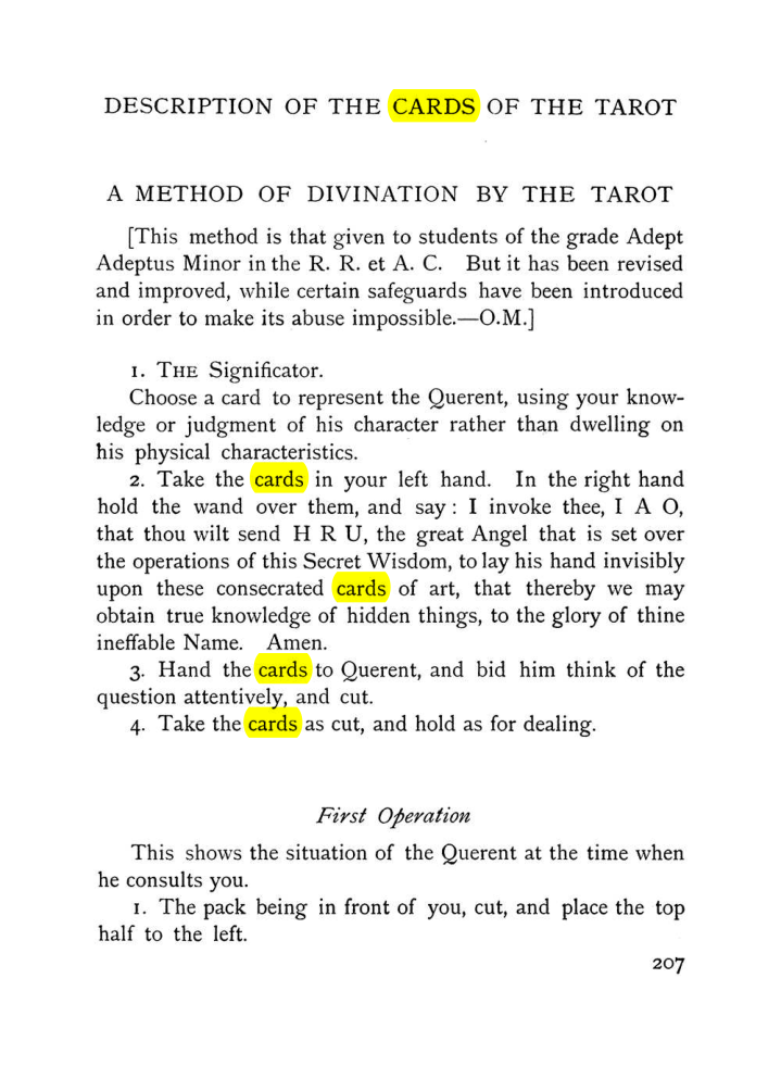 Original scan of The Equinox (Volume I, Number VII), PDF page 249