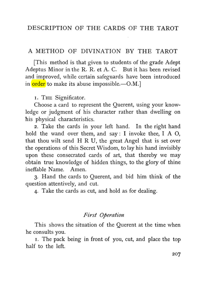Original scan of The Equinox (Volume I, Number VII), PDF page 249