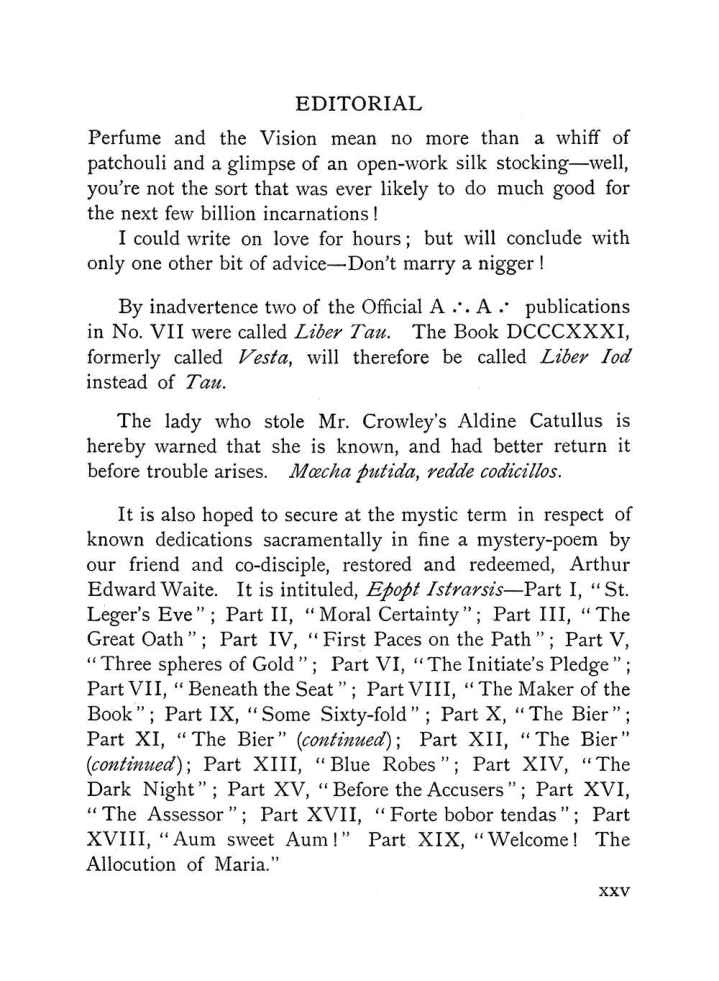 Original scan of The Equinox (Volume I, Number VII), PDF page 25