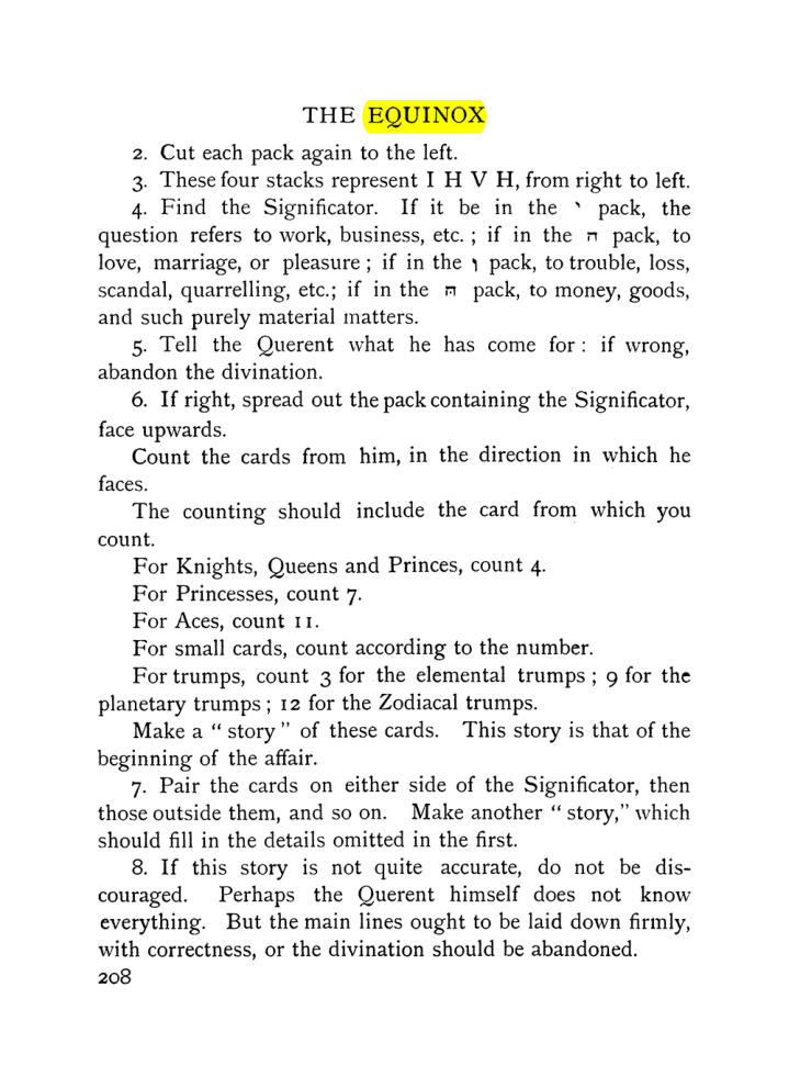 Original scan of The Equinox (Volume I, Number VII), PDF page 250