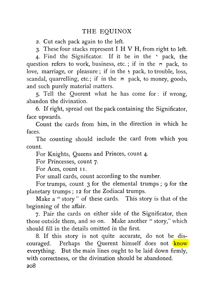 Original scan of The Equinox (Volume I, Number VII), PDF page 250