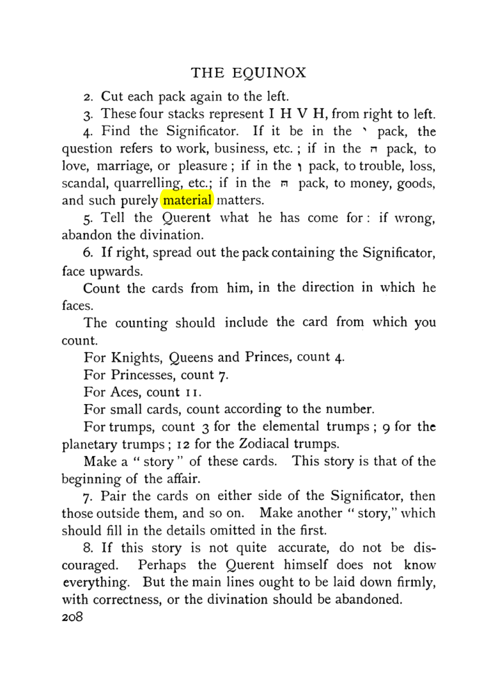 Original scan of The Equinox (Volume I, Number VII), PDF page 250