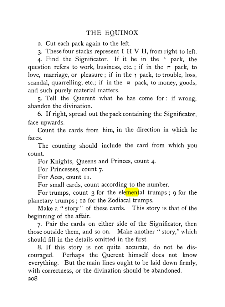 Original scan of The Equinox (Volume I, Number VII), PDF page 250