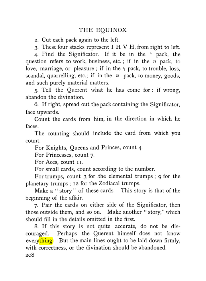 Original scan of The Equinox (Volume I, Number VII), PDF page 250