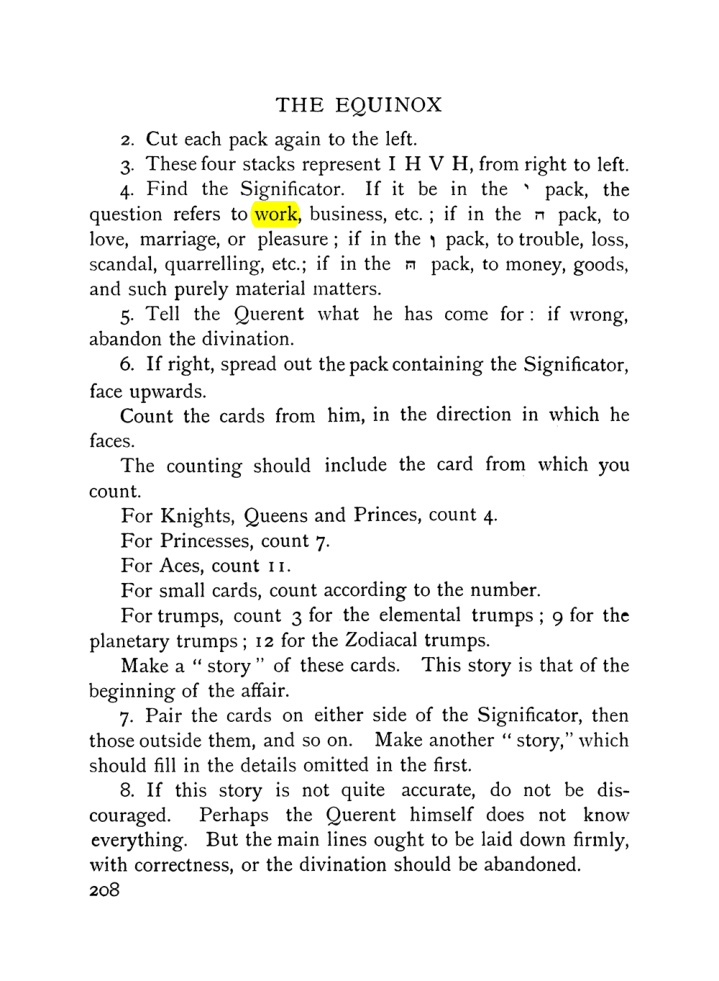 Original scan of The Equinox (Volume I, Number VII), PDF page 250