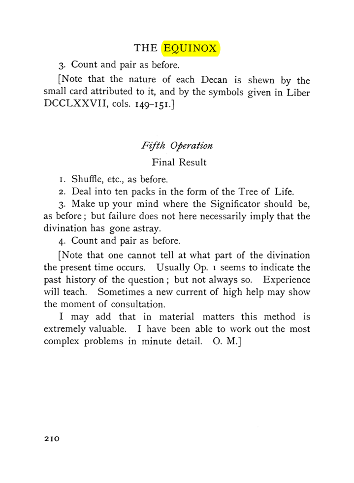 Original scan of The Equinox (Volume I, Number VII), PDF page 252