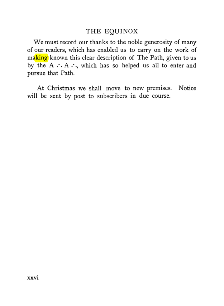 Original scan of The Equinox (Volume I, Number VII), PDF page 26
