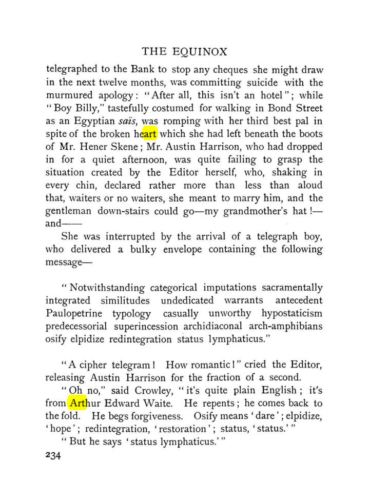Original scan of The Equinox (Volume I, Number VII), PDF page 276