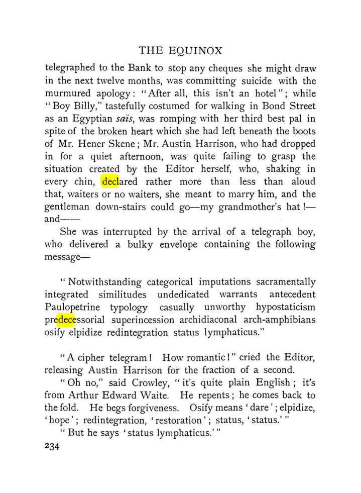 Original scan of The Equinox (Volume I, Number VII), PDF page 276