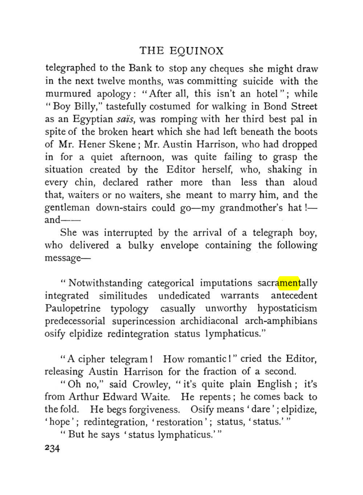 Original scan of The Equinox (Volume I, Number VII), PDF page 276