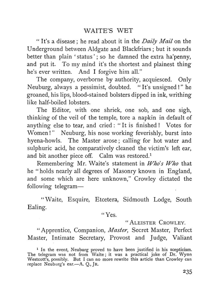 Original scan of The Equinox (Volume I, Number VII), PDF page 277