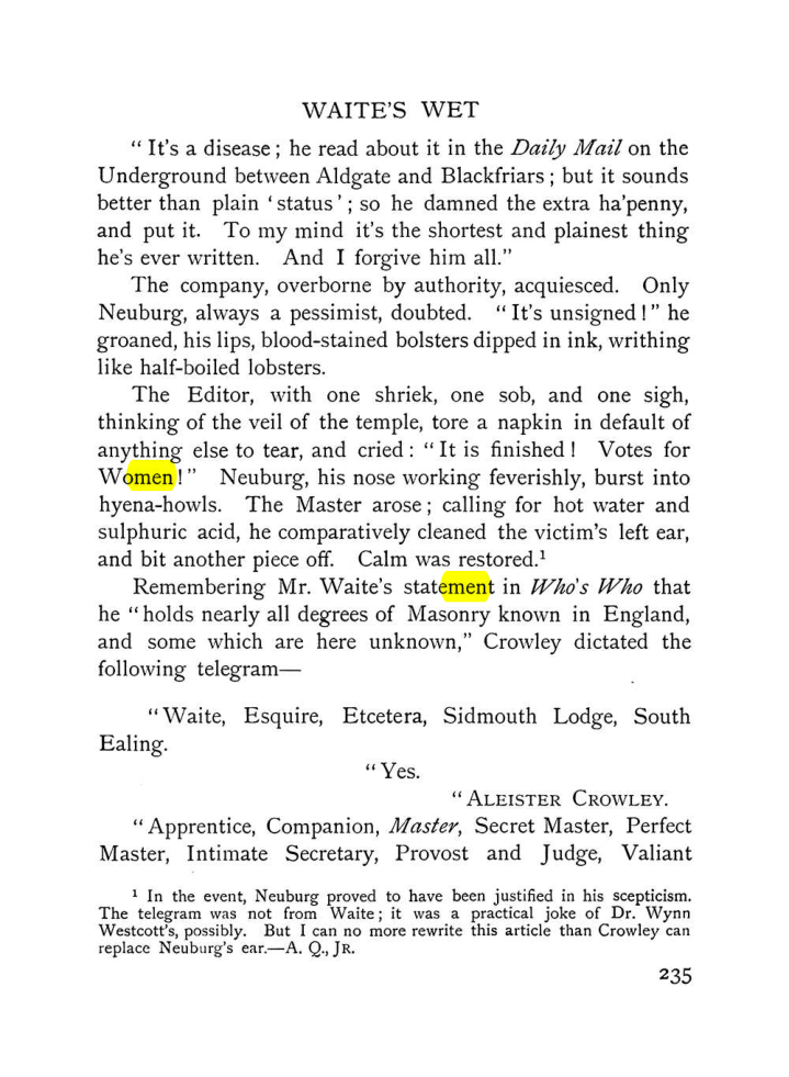 Original scan of The Equinox (Volume I, Number VII), PDF page 277