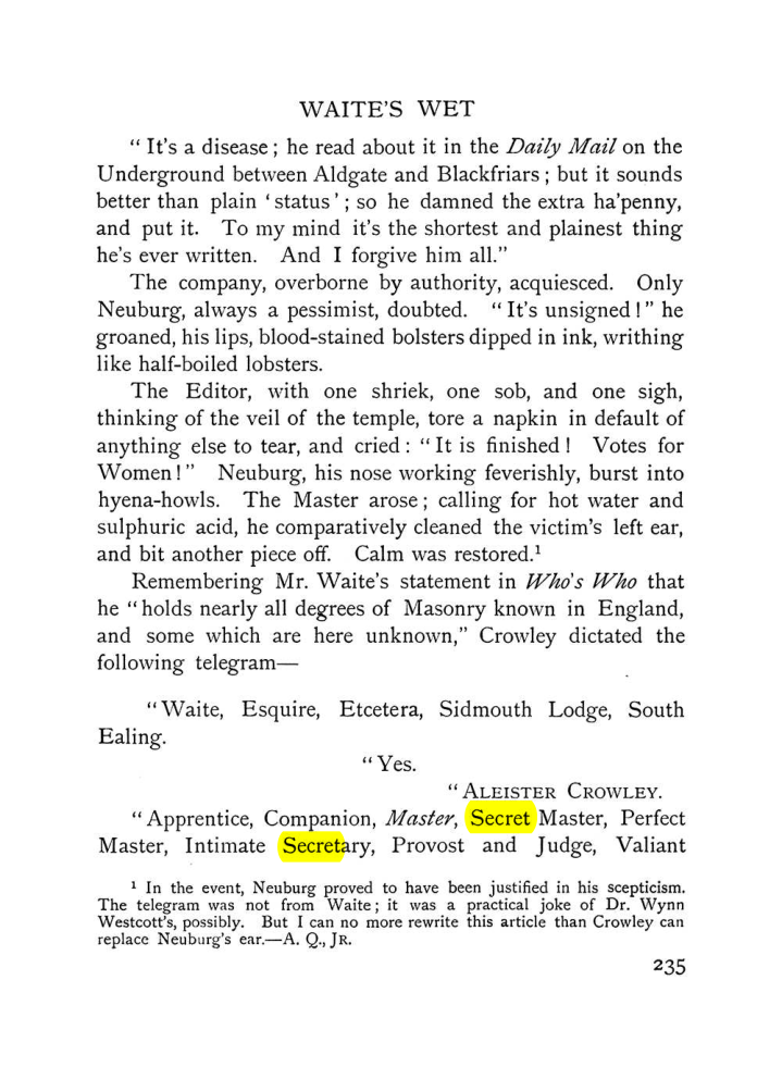 Original scan of The Equinox (Volume I, Number VII), PDF page 277