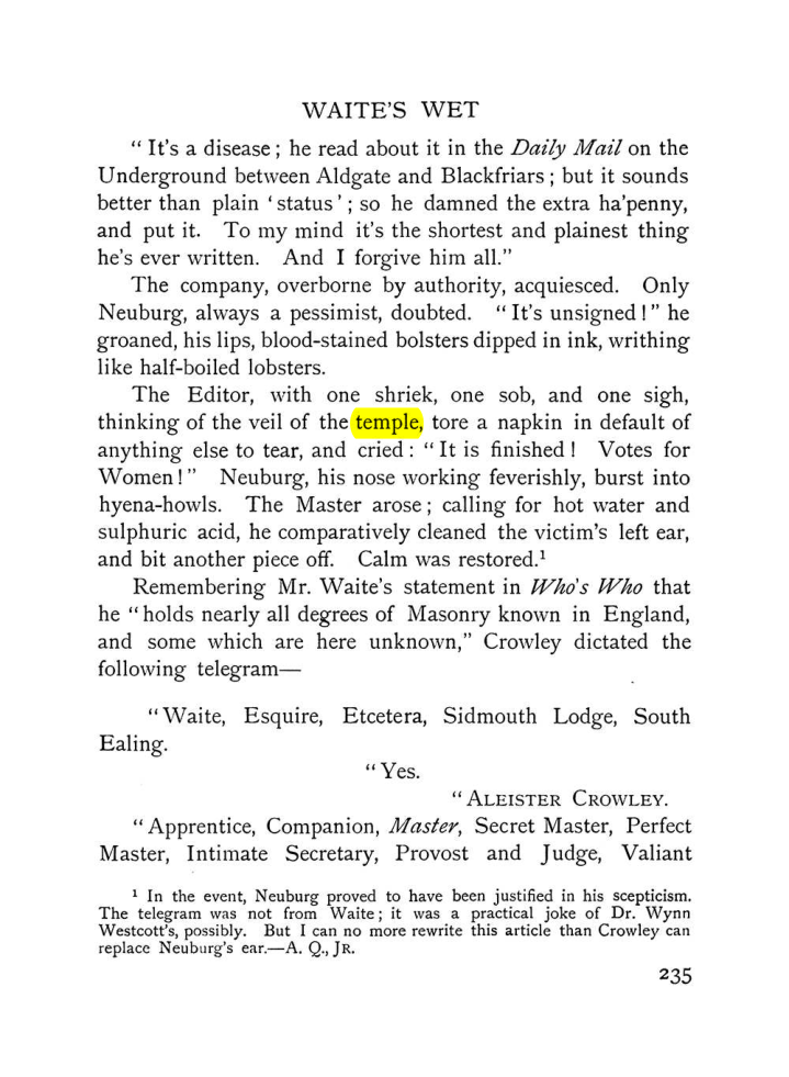 Original scan of The Equinox (Volume I, Number VII), PDF page 277